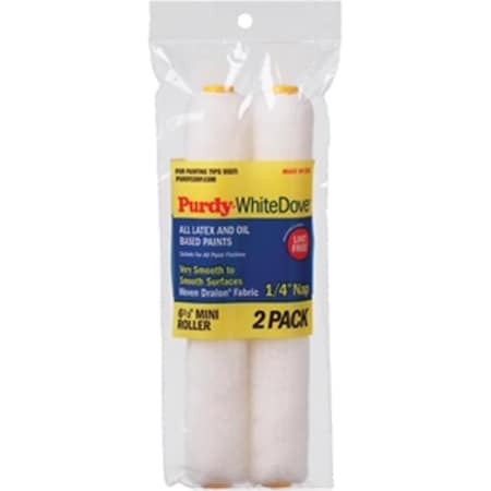 Pinpoint 140605060 6.5 in. Dove 0.25 in. Nap Mini Roller - White PI3573098